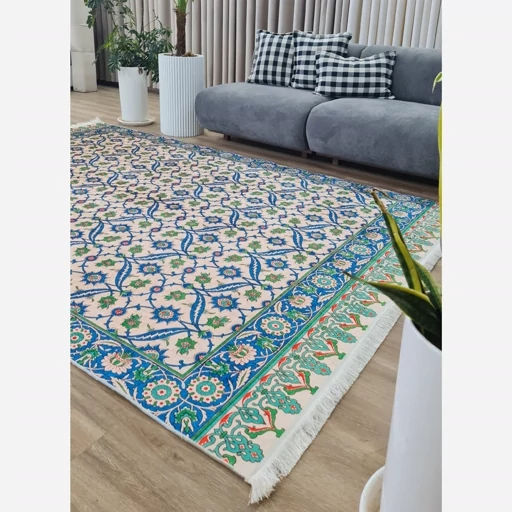 فرشینه | فرش چاپی برند حسن نیا چاپی مخمل طرح افشان 054 (پس کرایه) فرشینه | فرش چاپی برند حسن نیا چاپی مخمل طرح افشان 054 (پس کرایه) - Image 7