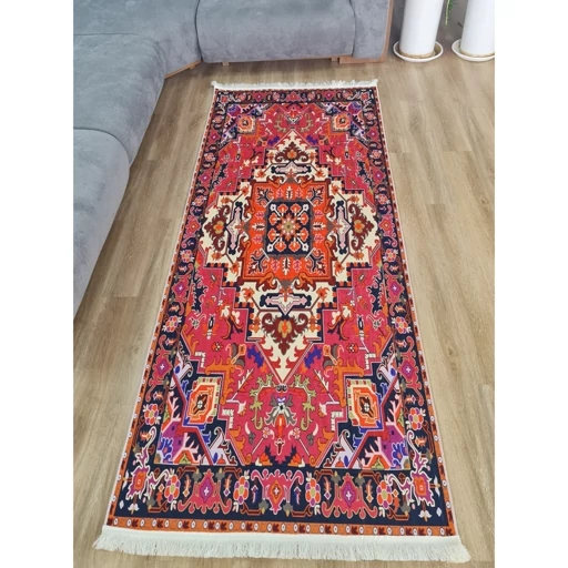 فرشینه | فرش چاپی برند حسن نیا چاپی مخمل سنتی لاکی کد O137 (پس کرایه) فرشینه | فرش چاپی برند حسن نیا چاپی مخمل سنتی لاکی کد O137 (پس کرایه)