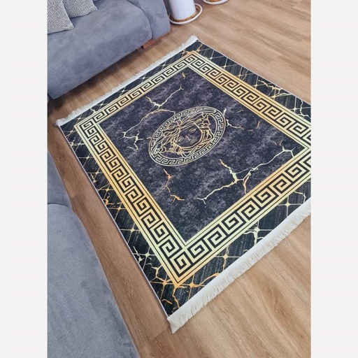 فرشینه | فرش چاپی برند حسن نیا مدرن هازان ترک طرح ورساچه h481 (پس کرایه) فرشینه | فرش چاپی برند حسن نیا مدرن هازان ترک طرح ورساچه h481 (پس کرایه) - Image 6
