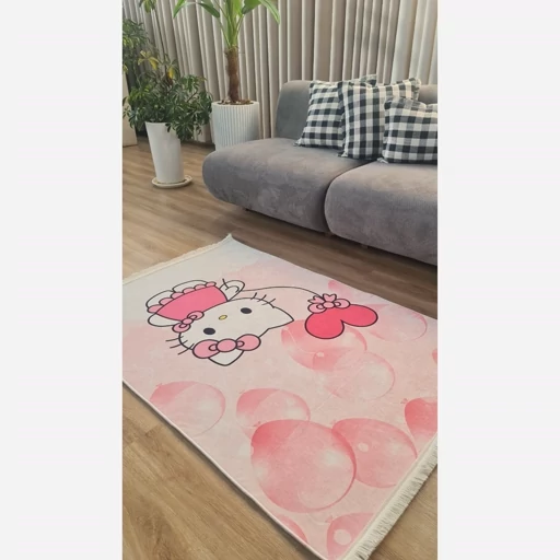 فرشینه حسن نیا چاپی کودک دخترانه kitty صورتی طرح گربه کیتی کد C169 (پس کرایه) فرشینه حسن نیا چاپی کودک دخترانه kitty صورتی طرح گربه کیتی کد C169 (پس کرایه) - Image 8