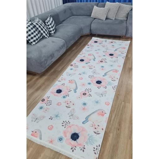 فرشینه | فرش چاپی برند حسن نیا چاپی هازان ترک طرح گل و کبوتر کد C175 (پس کرایه) فرشینه | فرش چاپی برند حسن نیا چاپی هازان ترک طرح گل و کبوتر کد C175 (پس کرایه) - Image 4