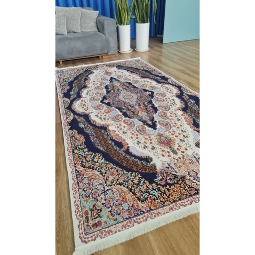 فرشینه | فرش چاپی برند حسن نیا چاپی هازان ترک طرح سنتی 116 (پس کرایه) فرشینه | فرش چاپی برند حسن نیا چاپی هازان ترک طرح سنتی 116 (پس کرایه) - Image 2