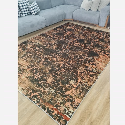 فرشینه | فرش چاپی برند حسن نیا چاپی مخمل مدرن افشان وینتیج (پس کرایه) فرشینه | فرش چاپی برند حسن نیا چاپی مخمل مدرن افشان وینتیج (پس کرایه) - Image 6