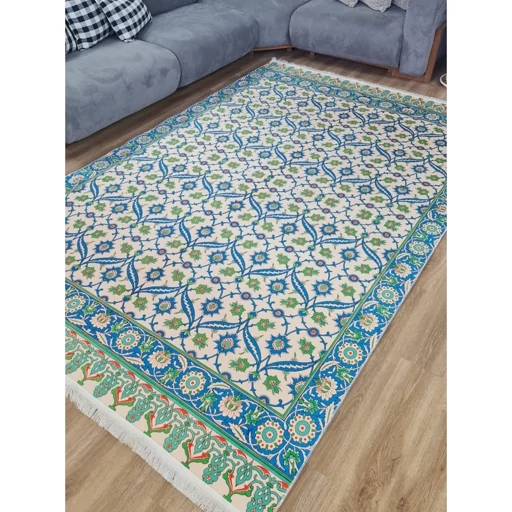 فرشینه | فرش چاپی برند حسن نیا چاپی مخمل طرح افشان 054 (پس کرایه) فرشینه | فرش چاپی برند حسن نیا چاپی مخمل طرح افشان 054 (پس کرایه) - Image 2