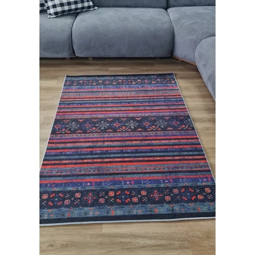 فرشینه | فرش چاپی برند حسن نیا هازان ترک طرح سنتی گبه کد U240 (پس کرایه) فرشینه | فرش چاپی برند حسن نیا هازان ترک طرح سنتی گبه کد U240 (پس کرایه) - Image 2