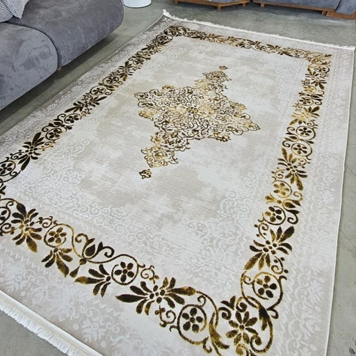 فرشینه | فرش چاپی برند حسن نیا چاپی مخمل تُرک طوسی گلبهی با زیره ضد سُر H458 (پس کرایه) فرشینه | فرش چاپی برند حسن نیا چاپی مخمل تُرک طوسی گلبهی با زیره ضد سُر H458 (پس کرایه)