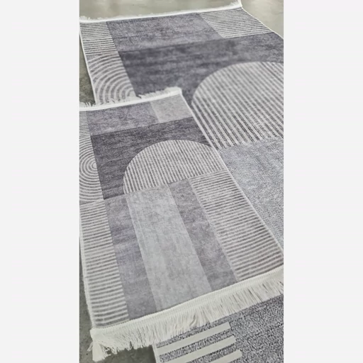 فرشینه | فرش چاپی برند حسن نیا چاپی هازان ترک طرح طوسی مدرن کد M244 (پس کرایه) فرشینه | فرش چاپی برند حسن نیا چاپی هازان ترک طرح طوسی مدرن کد M244 (پس کرایه) - Image 3