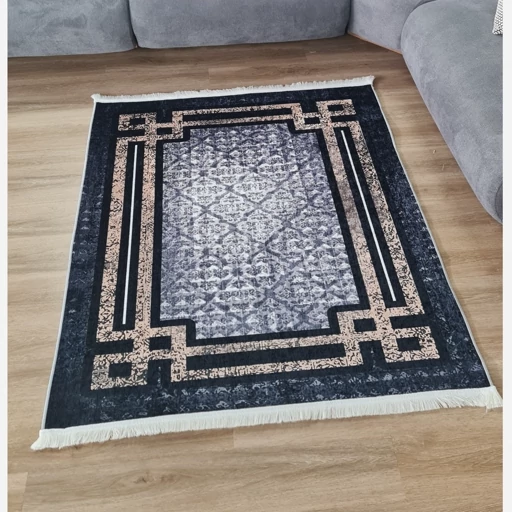 فرشینه | فرش چاپی برند حسن نیا چاپی هازان ترک زمینه تیره h431 (پس کرایه) فرشینه | فرش چاپی برند حسن نیا چاپی هازان ترک زمینه تیره h431 (پس کرایه) - Image 4
