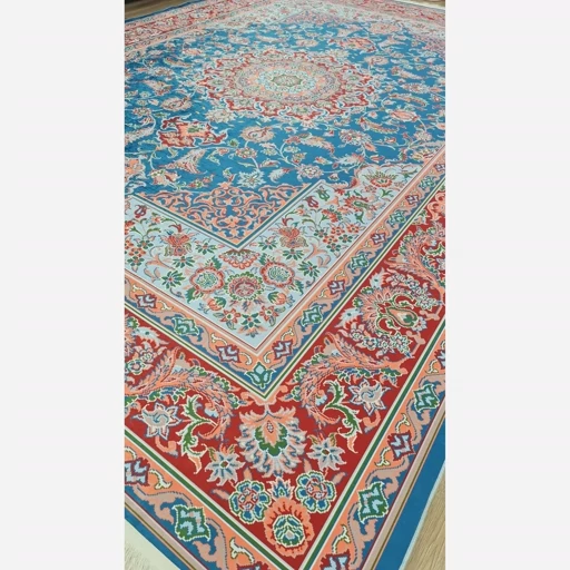 فرشینه | فرش چاپی برند حسن نیا چاپی مخمل طرح ابریشمی (پس کرایه) فرشینه | فرش چاپی برند حسن نیا چاپی مخمل طرح ابریشمی (پس کرایه) - Image 5