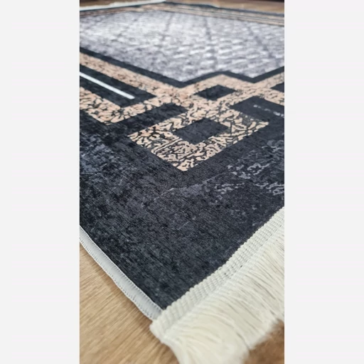 فرشینه | فرش چاپی برند حسن نیا چاپی هازان ترک زمینه تیره h431 (پس کرایه) فرشینه | فرش چاپی برند حسن نیا چاپی هازان ترک زمینه تیره h431 (پس کرایه) - Image 7