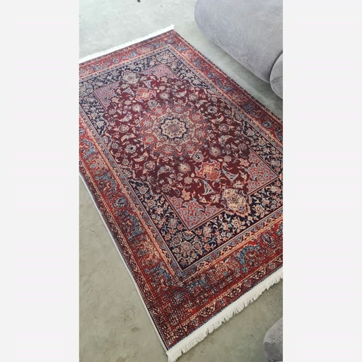 فرشینه | فرش چاپی برند حسن نیا هازان ترک طرح سنتی لاکی A157 (پس کرایه) فرشینه | فرش چاپی برند حسن نیا هازان ترک طرح سنتی لاکی A157 (پس کرایه) - Image 4