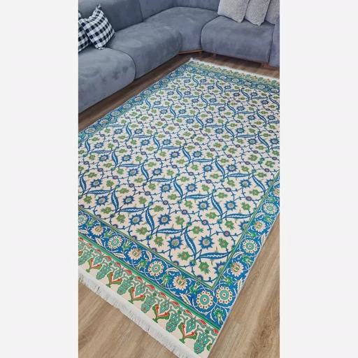 فرشینه | فرش چاپی برند حسن نیا چاپی مخمل طرح افشان 054 (پس کرایه) فرشینه | فرش چاپی برند حسن نیا چاپی مخمل طرح افشان 054 (پس کرایه) - Image 8