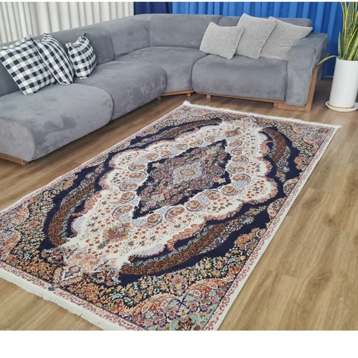 فرشینه | فرش چاپی برند حسن نیا چاپی هازان ترک طرح سنتی 116 (پس کرایه) فرشینه | فرش چاپی برند حسن نیا چاپی هازان ترک طرح سنتی 116 (پس کرایه) - Image 3