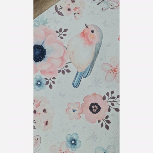 فرشینه | فرش چاپی برند حسن نیا چاپی هازان ترک طرح گل و کبوتر کد C175 (پس کرایه) فرشینه | فرش چاپی برند حسن نیا چاپی هازان ترک طرح گل و کبوتر کد C175 (پس کرایه) - Image 8