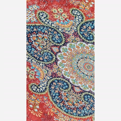 فرشینه | فرش چاپی برند حسن نیا چاپی مخمل شنل طرح سنتی وینتیج h236 (پس کرایه) فرشینه | فرش چاپی برند حسن نیا چاپی مخمل شنل طرح سنتی وینتیج h236 (پس کرایه) - Image 3