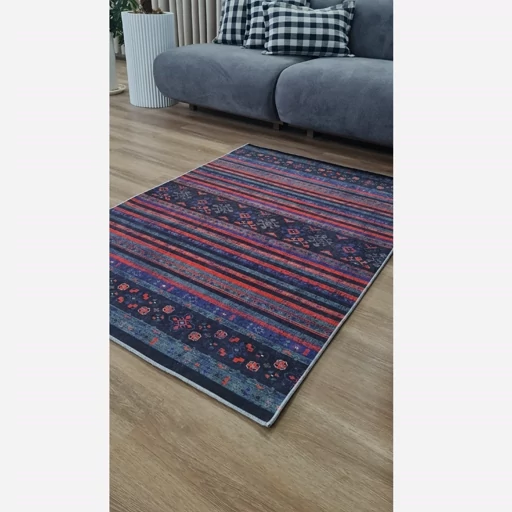 فرشینه | فرش چاپی برند حسن نیا هازان ترک طرح سنتی گبه کد U240 (پس کرایه) فرشینه | فرش چاپی برند حسن نیا هازان ترک طرح سنتی گبه کد U240 (پس کرایه) - Image 6