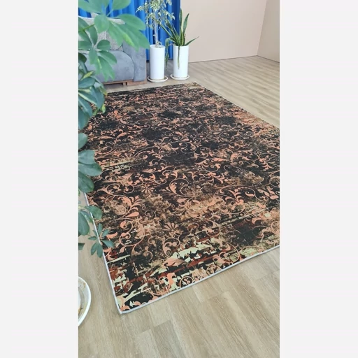 فرشینه | فرش چاپی برند حسن نیا چاپی مخمل مدرن افشان وینتیج (پس کرایه) فرشینه | فرش چاپی برند حسن نیا چاپی مخمل مدرن افشان وینتیج (پس کرایه) - Image 4