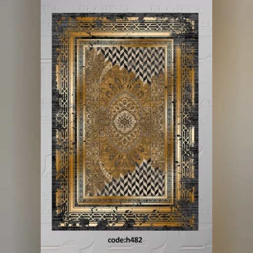 فرشینه | فرش چاپی برند حسن نیا هازان ترک طرح فانتزی کد h482 (پس کرایه) فرشینه | فرش چاپی برند حسن نیا هازان ترک طرح فانتزی کد h482 (پس کرایه) - Image 2