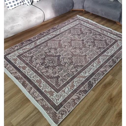 فرشینه | فرش چاپی برند حسن نیا چاپی مخمل طرح مدرن نسکافه ایh460 (پس کرایه) فرشینه | فرش چاپی برند حسن نیا چاپی مخمل طرح مدرن نسکافه ایh460 (پس کرایه)