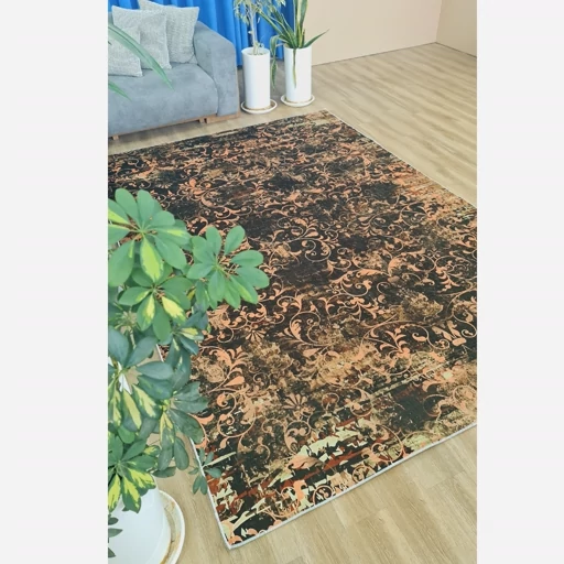 فرشینه | فرش چاپی برند حسن نیا چاپی مخمل مدرن افشان وینتیج (پس کرایه) فرشینه | فرش چاپی برند حسن نیا چاپی مخمل مدرن افشان وینتیج (پس کرایه) - Image 5