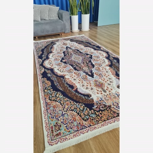 فرشینه | فرش چاپی برند حسن نیا چاپی هازان ترک طرح سنتی 116 (پس کرایه) فرشینه | فرش چاپی برند حسن نیا چاپی هازان ترک طرح سنتی 116 (پس کرایه) - Image 5