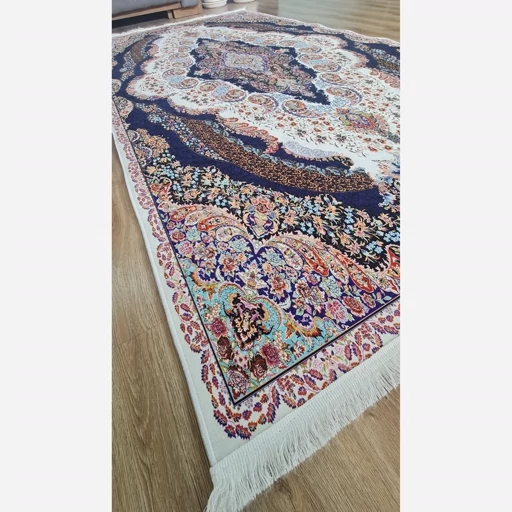 فرشینه | فرش چاپی برند حسن نیا چاپی هازان ترک طرح سنتی 116 (پس کرایه) فرشینه | فرش چاپی برند حسن نیا چاپی هازان ترک طرح سنتی 116 (پس کرایه) - Image 8