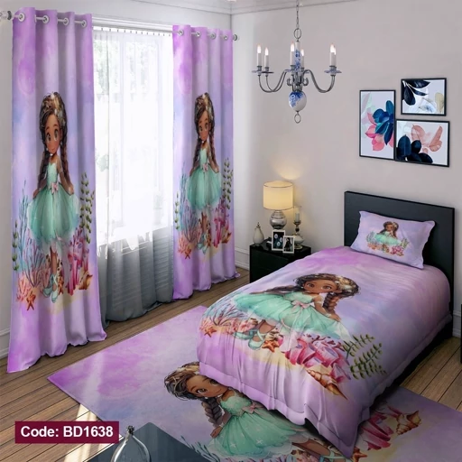 ست کامل ژورنالی رو تختی چاپی دخترانه پرنسس bd1638 (پس کرایه) ست کامل ژورنالی رو تختی چاپی دخترانه پرنسس bd1638 (پس کرایه)