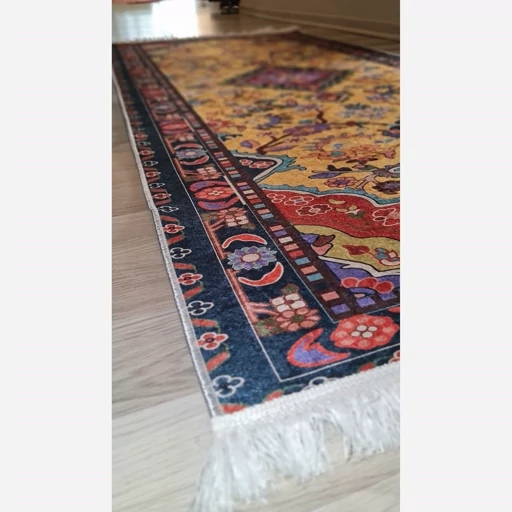 فرشینه | فرش چاپی برند حسن نیا کناره مخمل هازان تُرک ضد سُر R101 (پس کرایه) فرشینه | فرش چاپی برند حسن نیا کناره مخمل هازان تُرک ضد سُر R101 (پس کرایه) - Image 4