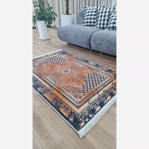 فرشینه | فرش چاپی برند حسن نیا هازان ترک طرح فانتزی کد h482 (پس کرایه) فرشینه | فرش چاپی برند حسن نیا هازان ترک طرح فانتزی کد h482 (پس کرایه) - Image 8