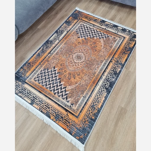 فرشینه | فرش چاپی برند حسن نیا هازان ترک طرح فانتزی کد h482 (پس کرایه) فرشینه | فرش چاپی برند حسن نیا هازان ترک طرح فانتزی کد h482 (پس کرایه) - Image 9