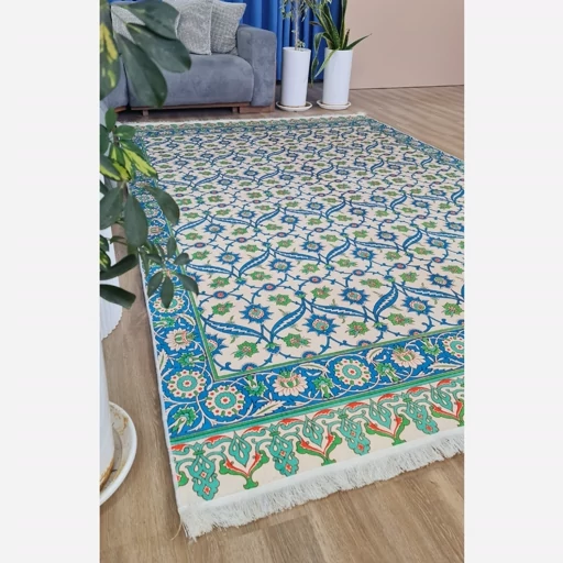 فرشینه | فرش چاپی برند حسن نیا چاپی مخمل طرح افشان 054 (پس کرایه) فرشینه | فرش چاپی برند حسن نیا چاپی مخمل طرح افشان 054 (پس کرایه) - Image 5