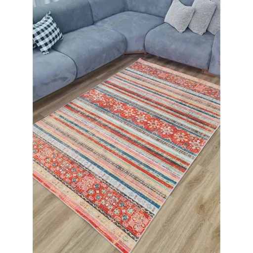 فرشینه | فرش چاپی برند حسن نیا مخمل طرح مراکشی سنتی U241 (پس کرایه) فرشینه | فرش چاپی برند حسن نیا مخمل طرح مراکشی سنتی U241 (پس کرایه) - Image 2