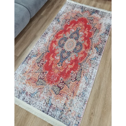 فرشینه | فرش چاپی برند حسن نیا چاپی مخمل شنل طرح سنتی وینتیج h236 (پس کرایه) فرشینه | فرش چاپی برند حسن نیا چاپی مخمل شنل طرح سنتی وینتیج h236 (پس کرایه)