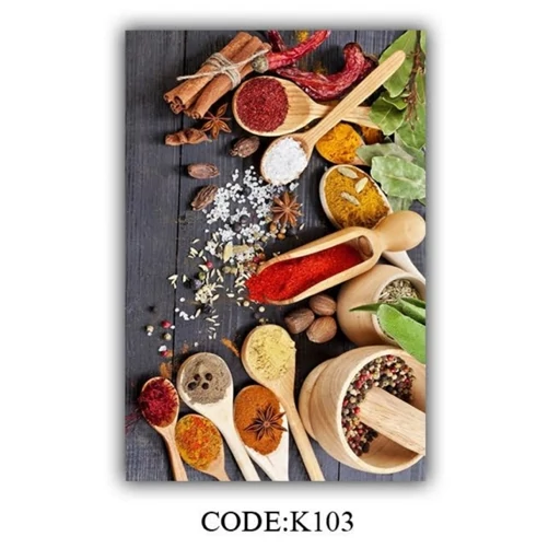 فرشینه | فرش چاپی برند حسن نیا آشپزخانه طرح ادویه طوسی هازان ترک کدK103 (پس کرایه) فرشینه | فرش چاپی برند حسن نیا آشپزخانه طرح ادویه طوسی هازان ترک کدK103 (پس کرایه) - Image 2