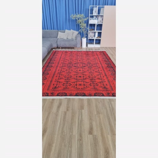 فرشینه | فرش چاپی برند حسن نیا چاپی هازان ترک قشقایی سنتی لاکی U452 (پس کرایه) فرشینه | فرش چاپی برند حسن نیا چاپی هازان ترک قشقایی سنتی لاکی U452 (پس کرایه) - Image 8