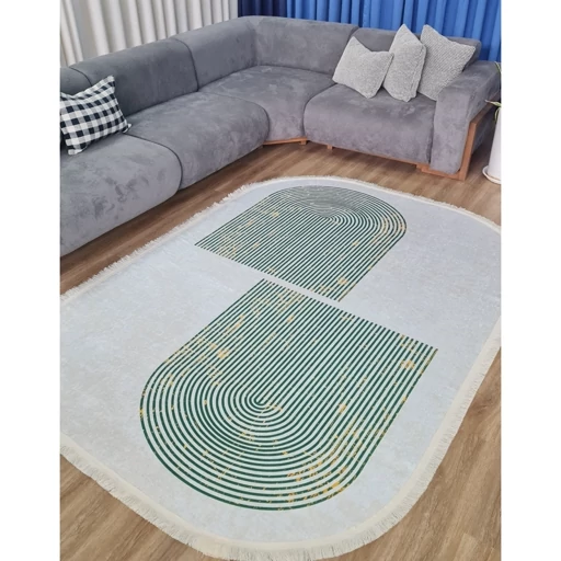 فرشینه | فرش چاپی برند حسن نیا چاپی مخمل بیضی مدرن b99 (پس کرایه) فرشینه | فرش چاپی برند حسن نیا چاپی مخمل بیضی مدرن b99 (پس کرایه)
