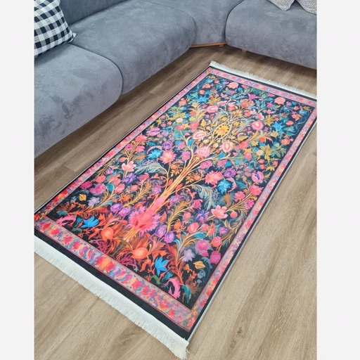 فرشینه | فرش چاپی برند حسن نیا چاپی هازان ترک طرح درخت کد A039 (پس کرایه) فرشینه | فرش چاپی برند حسن نیا چاپی هازان ترک طرح درخت کد A039 (پس کرایه) - Image 5