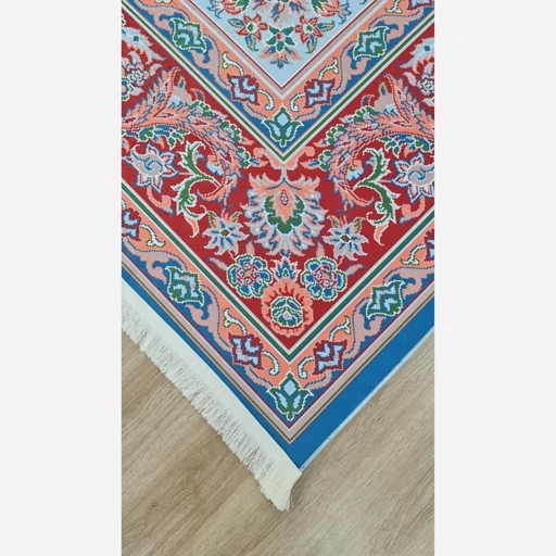 فرشینه | فرش چاپی برند حسن نیا چاپی مخمل طرح ابریشمی (پس کرایه) فرشینه | فرش چاپی برند حسن نیا چاپی مخمل طرح ابریشمی (پس کرایه) - Image 4