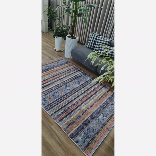 فرشینه | فرش چاپی برند حسن نیا مدرن طرح گبه مدرن هازان ترک U450 (پس کرایه) فرشینه | فرش چاپی برند حسن نیا مدرن طرح گبه مدرن هازان ترک U450 (پس کرایه) - Image 5