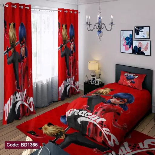 ست کامل ژورنالی رو تختی چاپی دخترانه کفشدوزکی کد bd1366 (پس کرایه) ست کامل ژورنالی رو تختی چاپی دخترانه کفشدوزکی کد bd1366 (پس کرایه)