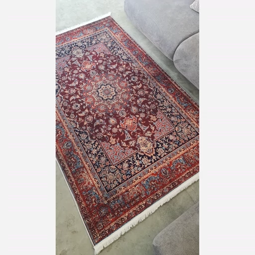 فرشینه | فرش چاپی برند حسن نیا هازان ترک طرح سنتی لاکی A157 (پس کرایه) فرشینه | فرش چاپی برند حسن نیا هازان ترک طرح سنتی لاکی A157 (پس کرایه) - Image 8