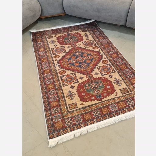 فرشینه | فرش چاپی برند حسن نیا هازان ترک طرح سنتی لاکی 150 در 225 کد O110 (پس کرایه) فرشینه | فرش چاپی برند حسن نیا هازان ترک طرح سنتی لاکی 150 در 225 کد O110 (پس کرایه) - Image 3
