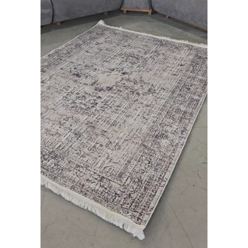 فرشینه | فرش چاپی برند حسن نیا هازان ترک وینتیج طوسی کد M229 (پس کرایه) فرشینه | فرش چاپی برند حسن نیا هازان ترک وینتیج طوسی کد M229 (پس کرایه) - Image 2