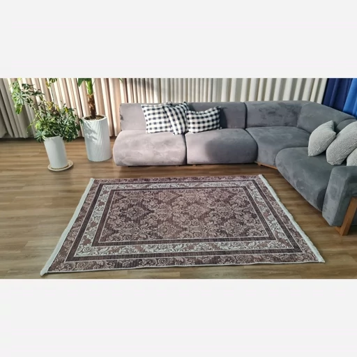 فرشینه | فرش چاپی برند حسن نیا چاپی مخمل طرح مدرن نسکافه ایh460 (پس کرایه) فرشینه | فرش چاپی برند حسن نیا چاپی مخمل طرح مدرن نسکافه ایh460 (پس کرایه) - Image 5