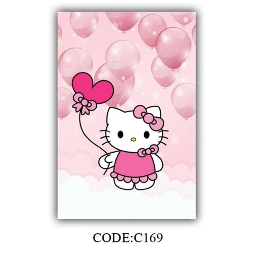 فرشینه حسن نیا چاپی کودک دخترانه kitty صورتی طرح گربه کیتی کد C169 (پس کرایه) فرشینه حسن نیا چاپی کودک دخترانه kitty صورتی طرح گربه کیتی کد C169 (پس کرایه) - Image 3