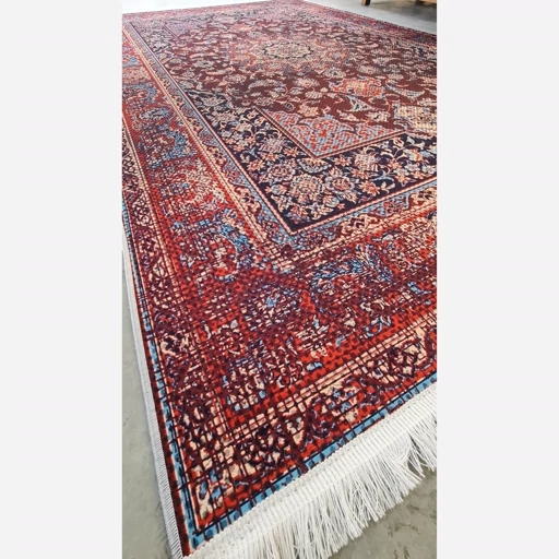 فرشینه | فرش چاپی برند حسن نیا هازان ترک طرح سنتی لاکی A157 (پس کرایه) فرشینه | فرش چاپی برند حسن نیا هازان ترک طرح سنتی لاکی A157 (پس کرایه) - Image 6