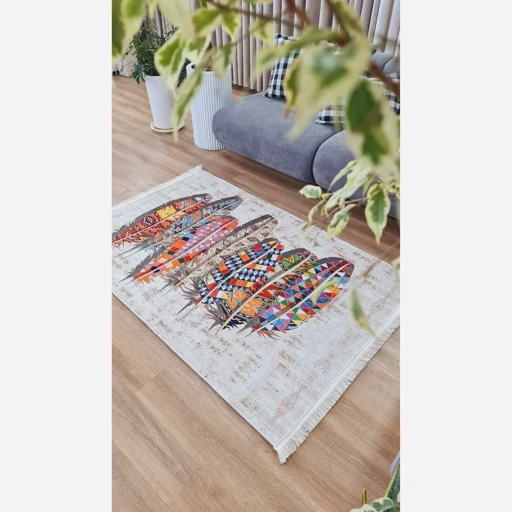 فرشینه | فرش چاپی برند حسن نیا کناره راهرو جنس مخمل تُرک طرح پَر کد h261 (پس کرایه) فرشینه | فرش چاپی برند حسن نیا کناره راهرو جنس مخمل تُرک طرح پَر کد h261 (پس کرایه) - Image 13