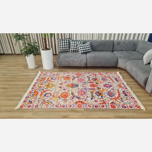 فرشینه | فرش چاپی برند حسن نیا چاپی هازان ترک طرح ابریشمی سنتی 093 (پس کرایه) فرشینه | فرش چاپی برند حسن نیا چاپی هازان ترک طرح ابریشمی سنتی 093 (پس کرایه) - Image 10