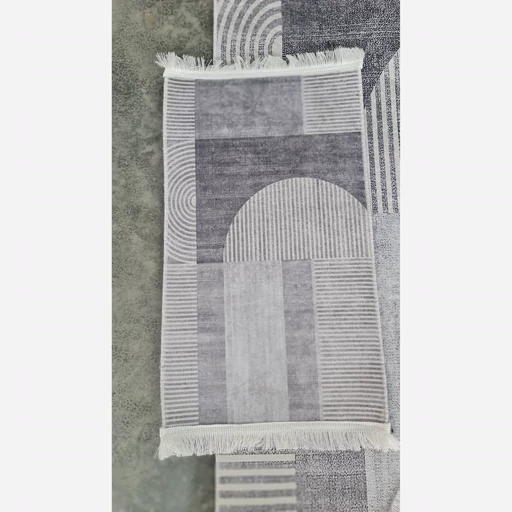 فرشینه | فرش چاپی برند حسن نیا چاپی هازان ترک طرح طوسی مدرن کد M244 (پس کرایه) فرشینه | فرش چاپی برند حسن نیا چاپی هازان ترک طرح طوسی مدرن کد M244 (پس کرایه) - Image 4