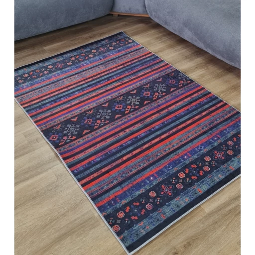 فرشینه | فرش چاپی برند حسن نیا هازان ترک طرح سنتی گبه کد U240 (پس کرایه) فرشینه | فرش چاپی برند حسن نیا هازان ترک طرح سنتی گبه کد U240 (پس کرایه)